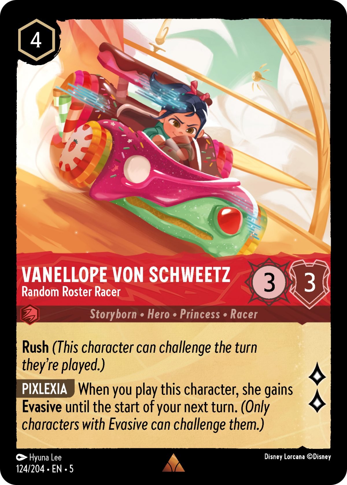 Disney Lorcana Shimmering Skies card Vanellope