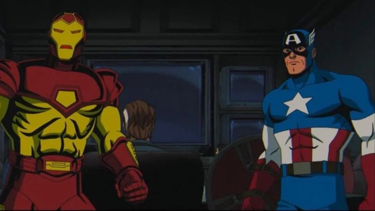 Iron Man and Captain America in the season finale of X-Men '97 season one.