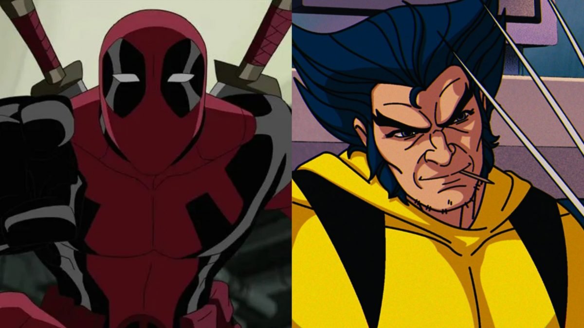 Deadpool in animated form from 2013's Ultimate Spider-Man, and Wolverine from X-Men '97.