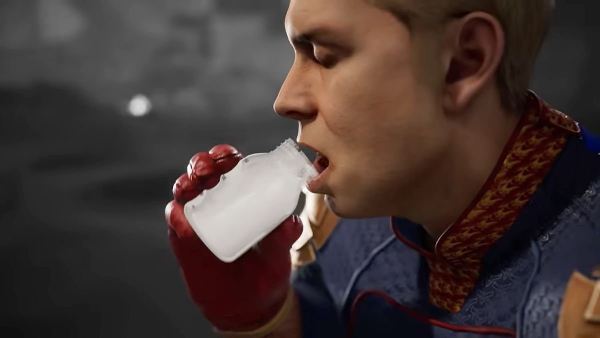 MORTAL KOMBAT 1 Clip Shows Homelander Slicing Heads and Sipping Milk