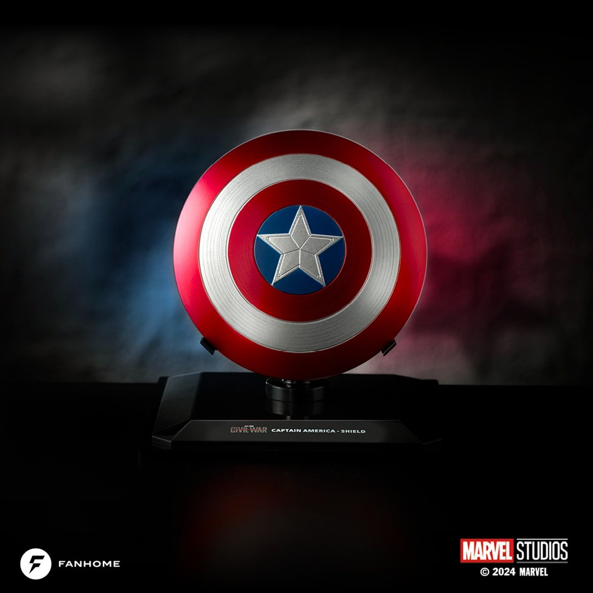 Captain America's shield replica prop from Fanhome.