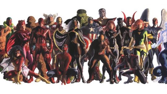 Alex Ross Creates Epic Mural for Marvel Comics