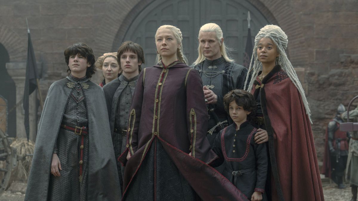 Rhaenyra Targaryen and her family on House of the Dragon (1)