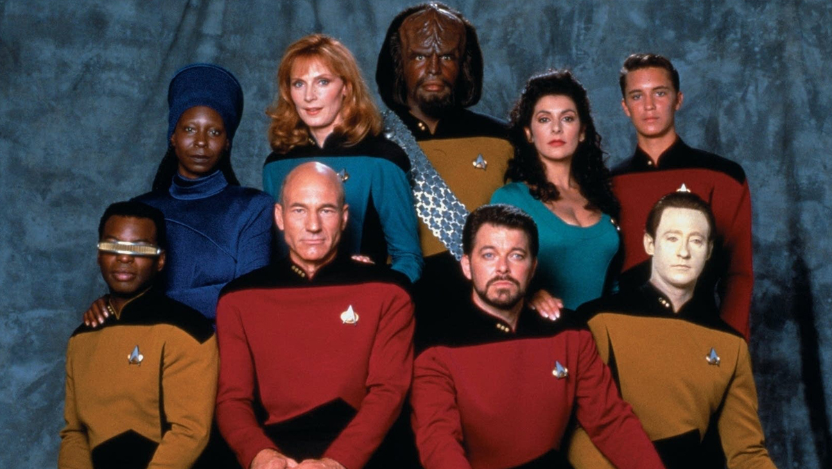 The cast of Star Trek: The Next Generation