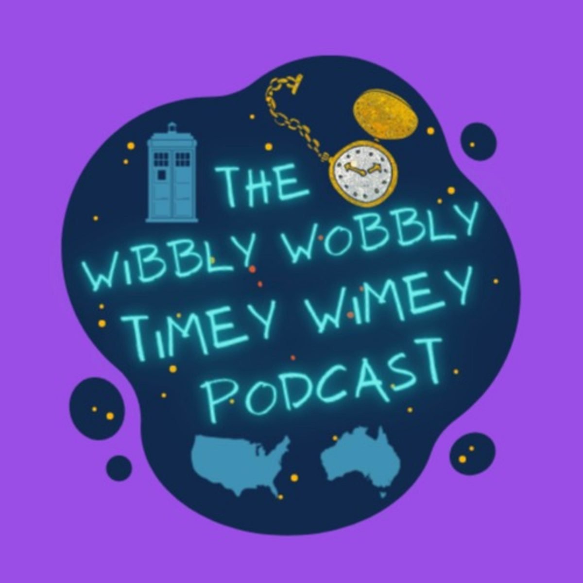 logo for wibbly wobbly timey wimey podcast