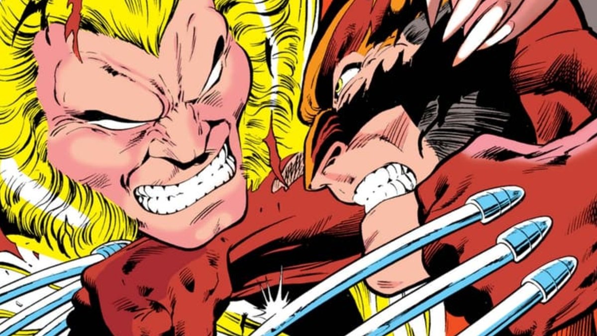 Sabretooth fights Wolverine in 1987's Mutant Massacre X-Men crossover event.